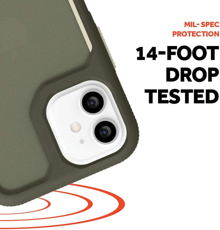 Griffin Survivor Endurance GIP-054-GBW Schutzhülle für iPhone 12 Mini, Olivgrün