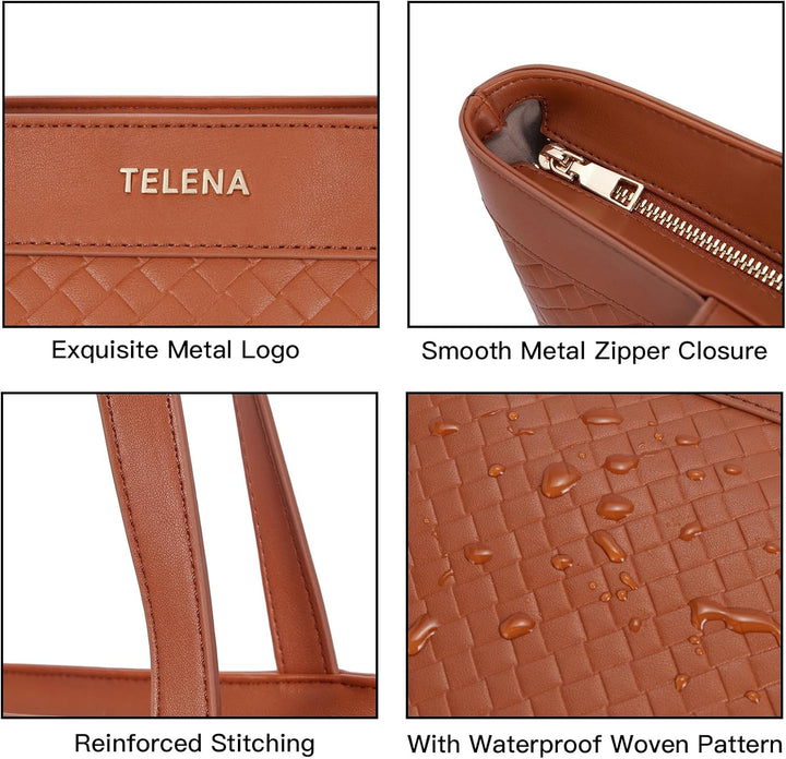 Telena Damen Schultertasche PU Leder Damen Umhängetasche Klein Crossbody Bag für Frauen Handtasche 3