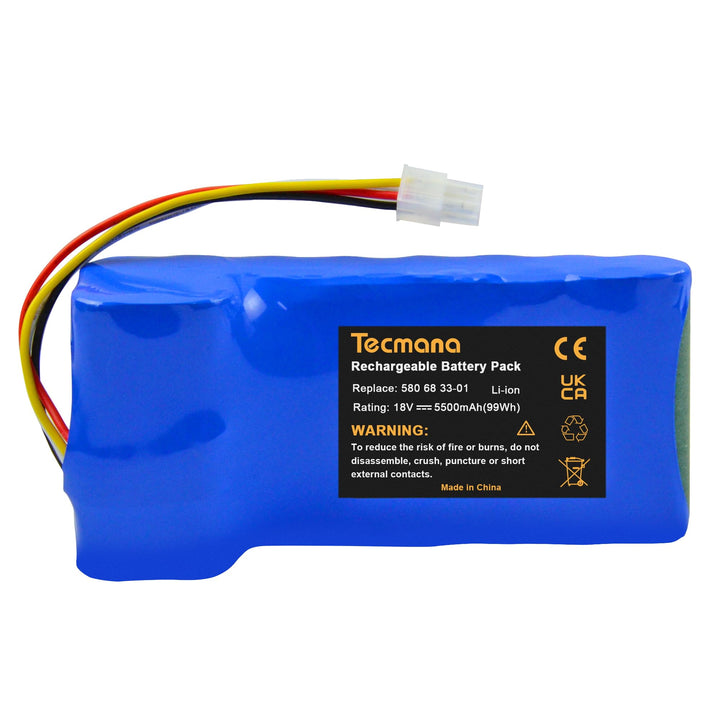 18V 5500mAh Ersatzakku für Husqvarna Automower 320, 330X, 420, 430, 430X, 440, 450X, 520, 550 Rasenr