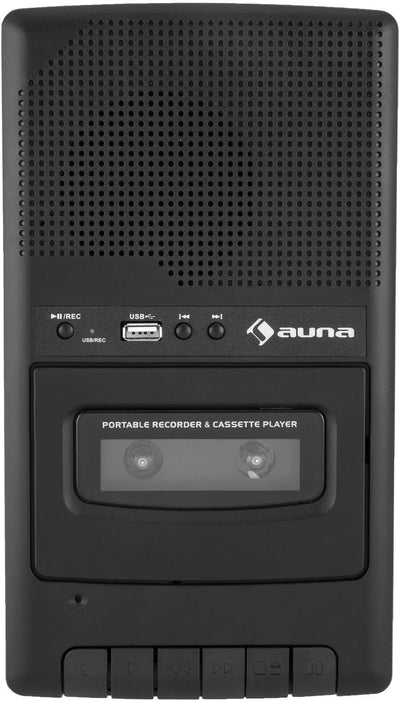 auna RQ-132 - Kassettenrekorder, Tonbandgerät, Diktiergerät, Tape Recorder, verbauter Lautsprecher,