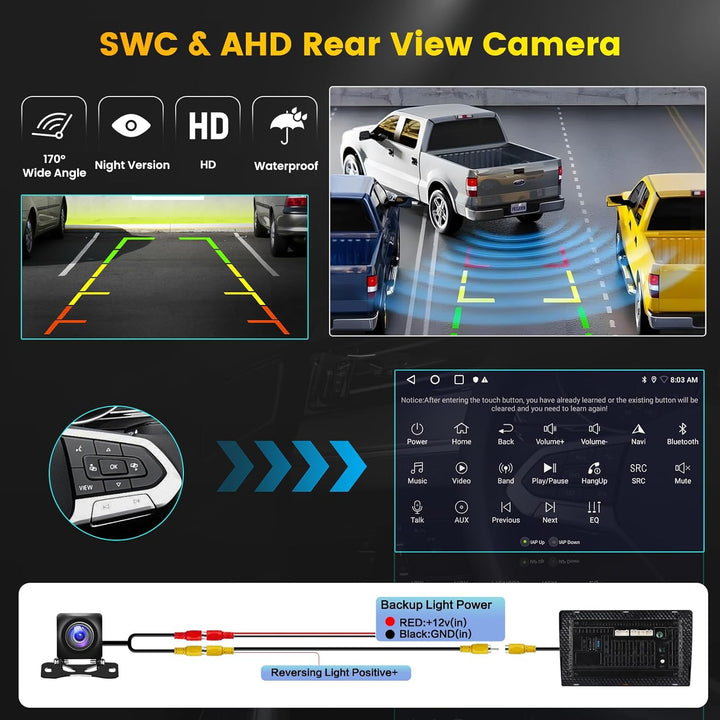 Hikity 2G+64G Autoradio Android 15 für Peugeot 207 2006-2010 mit 9-Zoll-Touchscreen, Radio 2 DIN mit