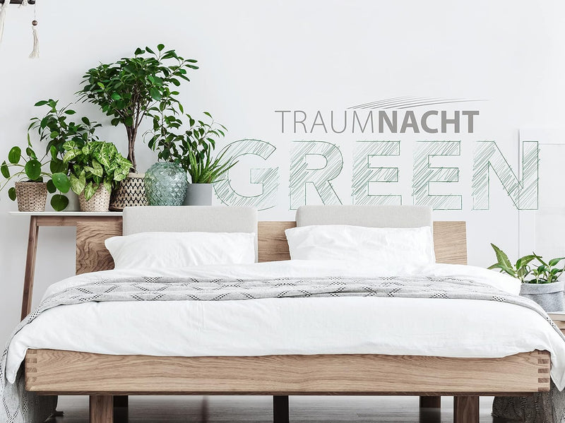 Traumnacht Green Bettdeckenset - zwei Ganzjahresbettdecken 135x200 cm, nachhaltiges Steppbett mit Be