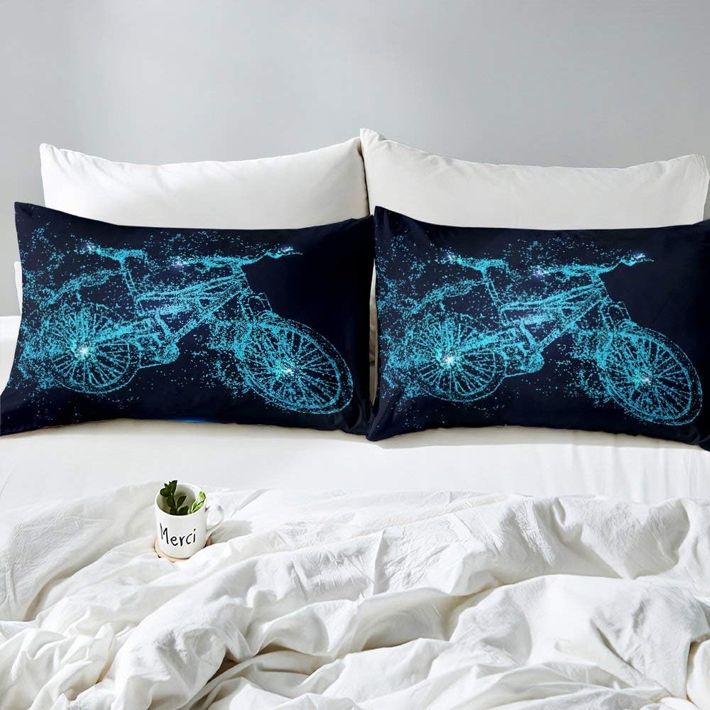 Homewish Mountainbike Comforter Abdeckung Motocross Racer Spiele Sport Bettwäsche Set Für Kinder Jun
