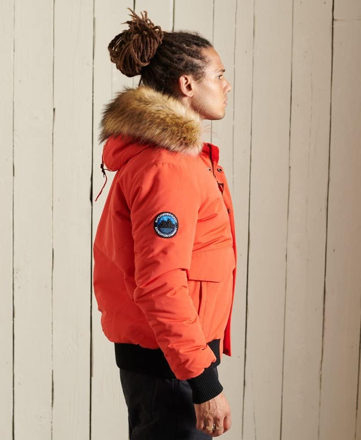 Superdry Herren Everest Bomber Jacket S Bold Orange, S Kräftiges Orange