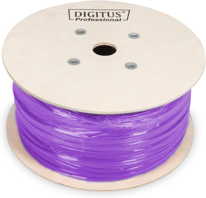 DIGITUS 305 m Cat 6 Netzwerkkabel - F-UTP Simplex - BauPVO Eca - LSZH Halogenfrei - 250 MHz Kupfer A