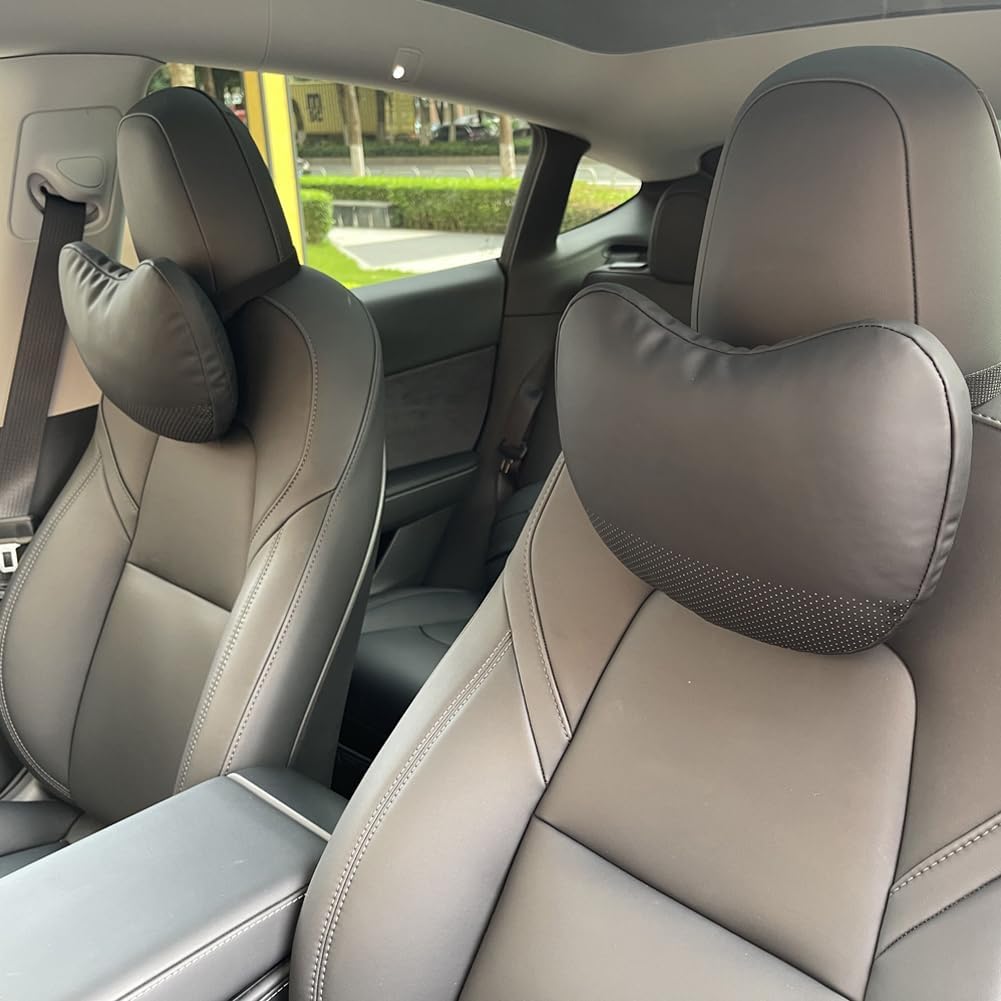 TANOLA TESBEAUTY Tesla Sitz-Kopfstützenkissen, 2 Packungen, Tesla-Nackenkissen, einzigartiges Design