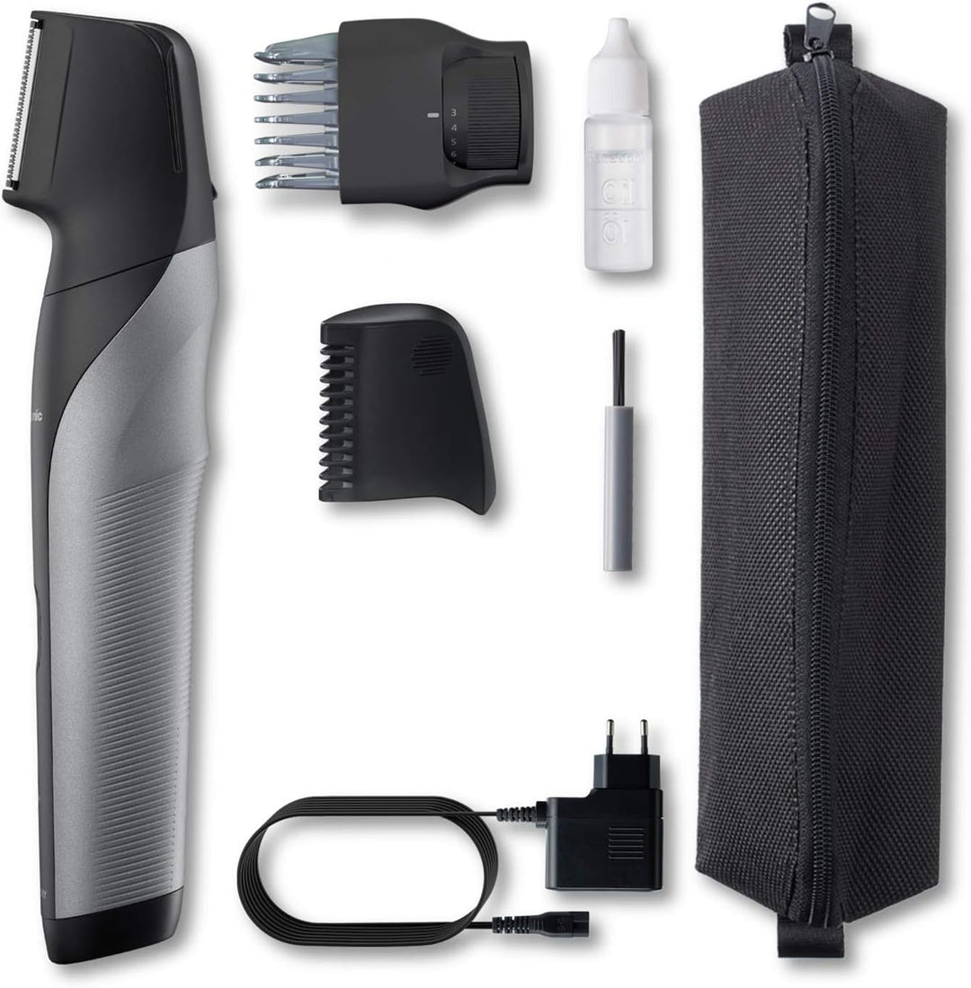 Panasonic ER-GK80-S503 Wiederaufladbarer Körperschneider für Herren (Taschenform, i-Shaper, Edelstah