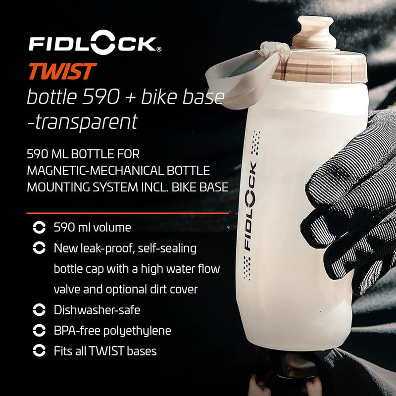 Fidlock Trinkflaschen Set Twist Bottle 590 transparent White, transparent white