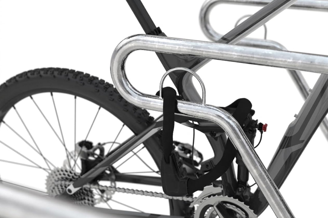 Anlehnparker 2622 XBF | Fahrradständer beidseitig | für 12 extra breite Fahrräder | erweiterbar | Ab