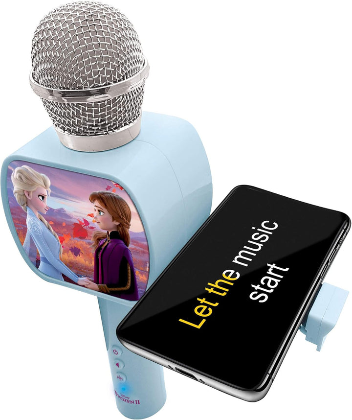 Lexibook MIC240FZ Disney Frozen 2 Die Eiskönigin ELSA Bluetooth-Mikrofon mit Voice-Changer-Funktion,