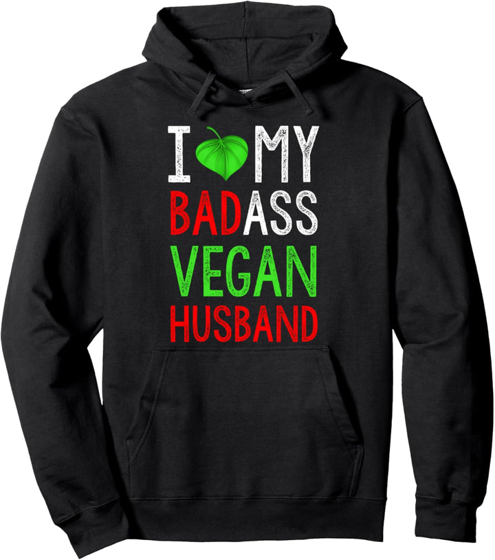 Ich liebe meine knallharte vegane Ehemann-Diät Pullover Hoodie