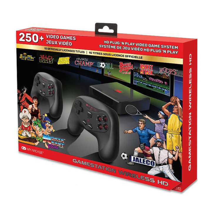 My Arcade GameStation Wireless HD - Data East Videospielkonsole mit über 250 Spielen, DGUNL-4144, Pl