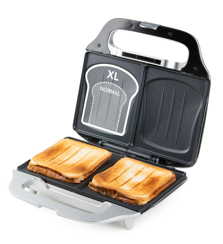 DOMO DO9267C XL Croque - Backfläche 50% grösser - Silber, Silber