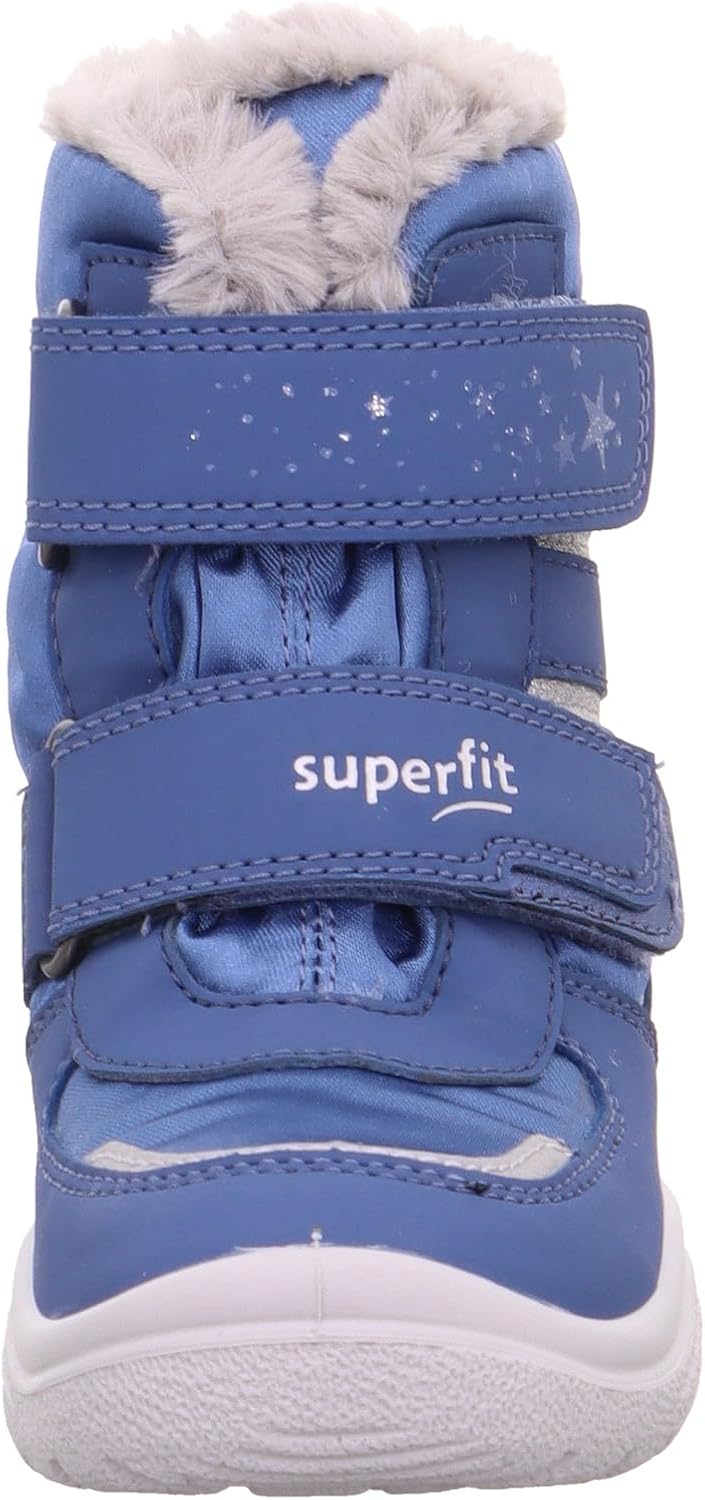 Superfit Mädchen Crystal Warm Gefütterte Gore-tex Schneestiefel 25 EU Blau Hellgrau 8010, 25 EU Blau