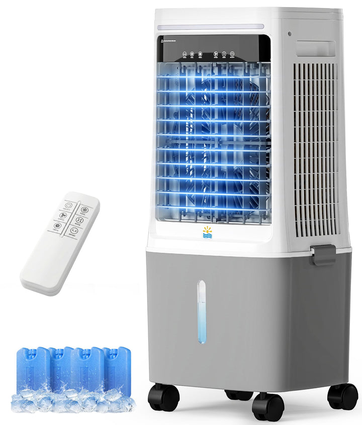 Mobiler Luftkühler mit Wasserkühlung - Verwendungsventilator mit 25 L Wassertank, Klimanlage ohne Ab