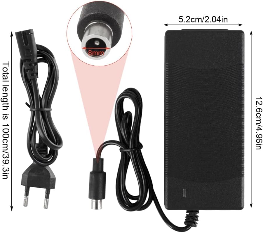 Ladegerät für Xiaomi M365/Pro/Mi 3/1s, Ladegeräte für Scooter, Universelles E Scooter Ladegerät mit