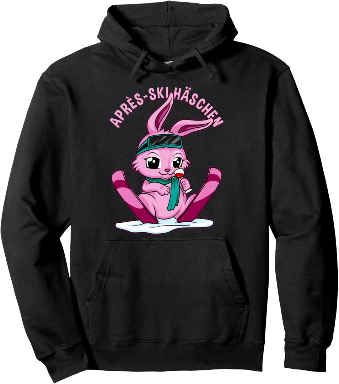 Apres-Ski Häschen Lustiges Skihasen & Skihaserl Party Crew Pullover Hoodie