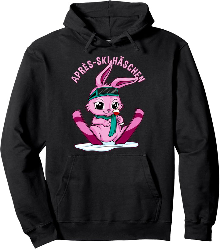 Apres-Ski Häschen Lustiges Skihasen & Skihaserl Party Crew Pullover Hoodie