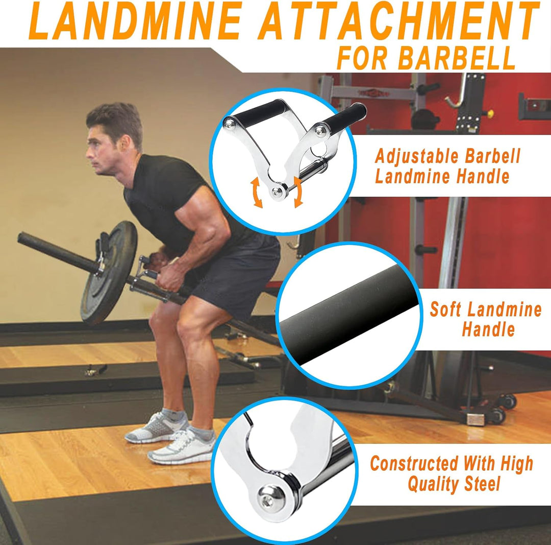 KORIKAHM Viking Press Landmine Griff für 5,1 cm olympische Langhantel, T-Bar Row Attachment Core Str