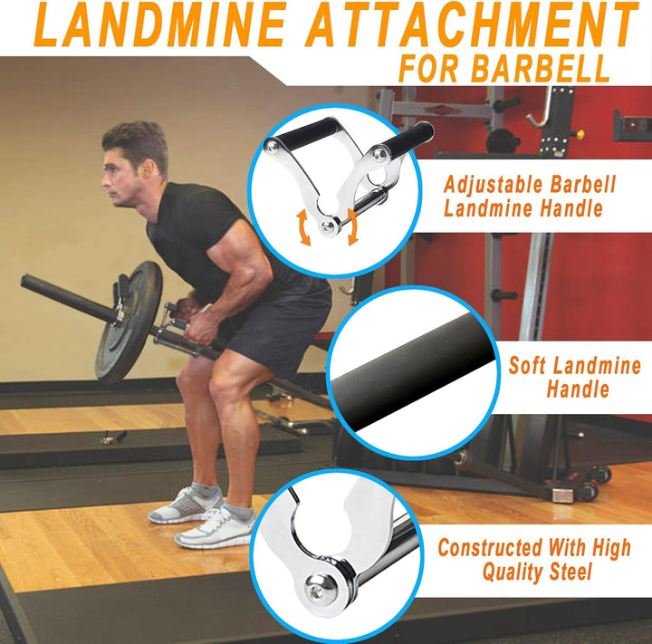 KORIKAHM Viking Press Landmine Griff für 5,1 cm olympische Langhantel, T-Bar Row Attachment Core Str