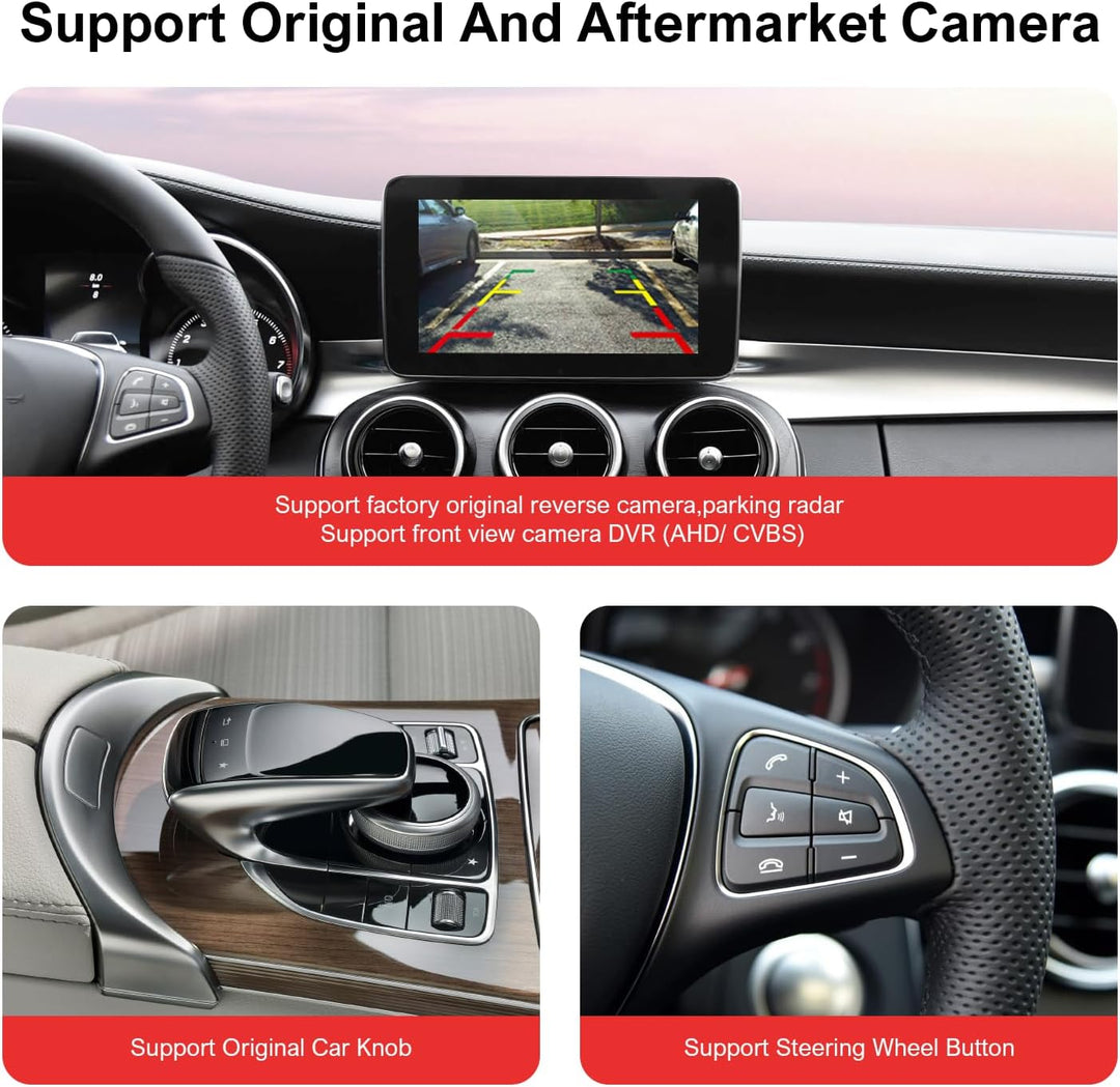 Wireless CarPlay Nachrüst-Kit für Mercedes-Benz A/CLA/GLA/B/C/E/G/SL/V-Klasse (2014–2019) mit NTG 5.