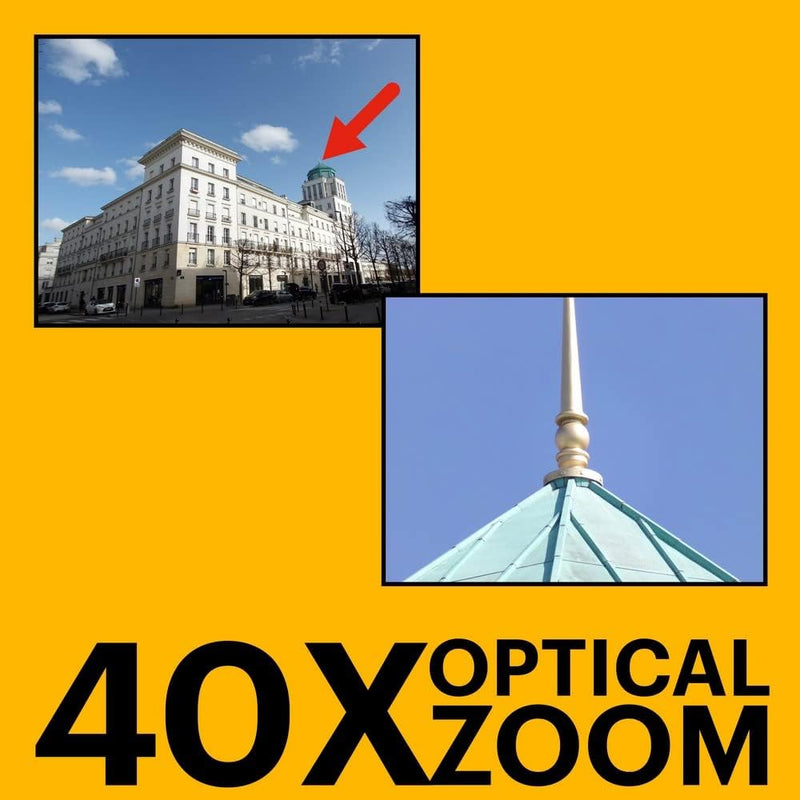 KODAK Pixpro Astro Zoom AZ405 – Digitalkamera Bridge Zoom, X40 Zoom, 24 mm Weitwinkel, 20 Megapixel,