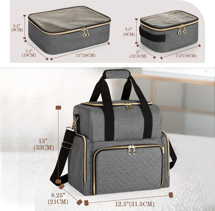 Luxja Kulturbeutel zum Tragen, Kulturtasche für Damen & Männer, Kosmetiktasche für Make up, Make Up
