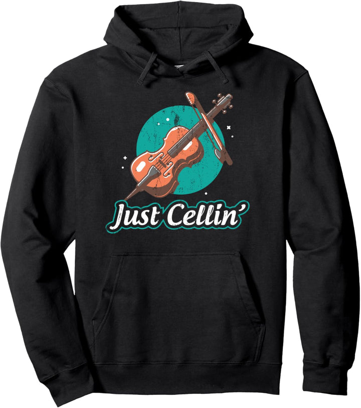 Cello Musik Orchester Geschenk Lustiges Cellist Pullover Hoodie