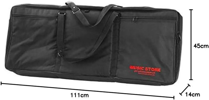 MUSIC STORE KC-01 II Keyboardtasche, 106 x 41 x 16cm, Schwarz, Nylon, Reissverschluss, 20mm Polsteru