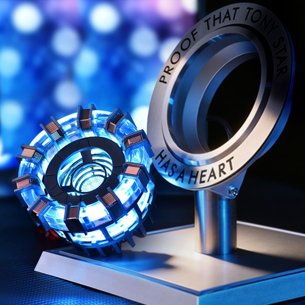 1:1 Iron Man Arc Reactor MK2 DIY USB Finished Product, Vibration Sensor, LED Light, USB Interface, N