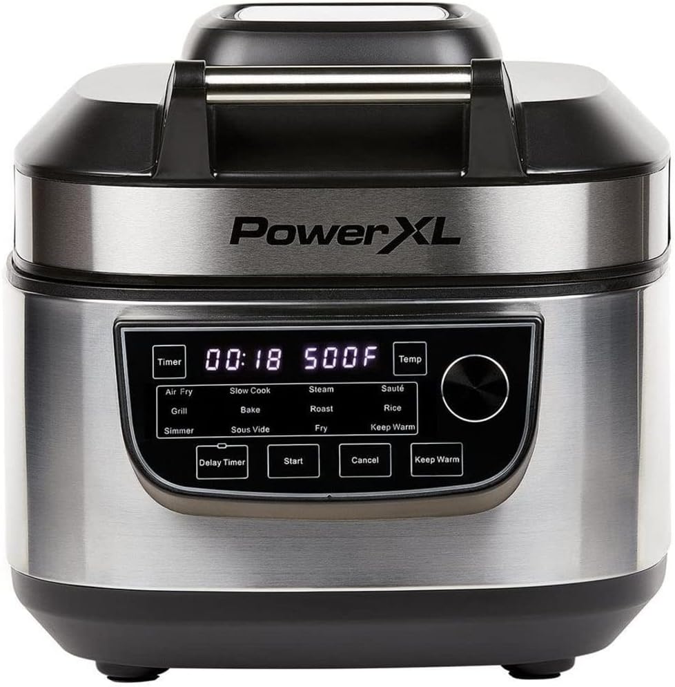 Mediashop PowerXL Multicooker – 12-in-1 Kocher mit Air Fryer Funktion – zum Braten, Kochen, Frittier