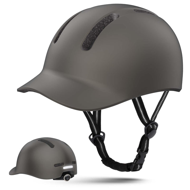Shinmax Fahrradhelm für Damen und Herren, Einstellbarer Helm mit Visier & Sonnenschutz, Leicht & Bel
