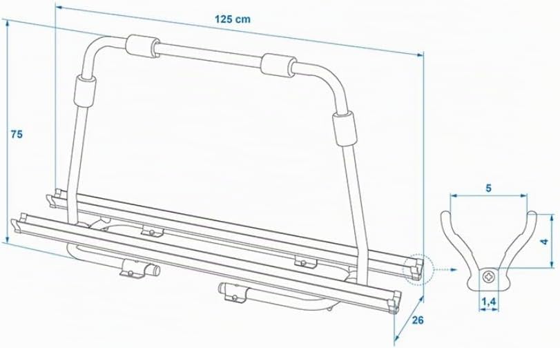 ProPlus Deichsel-Fahrradträger 2 Fahrräder Wohnwagen Deichselträger Caravan max. 40kg