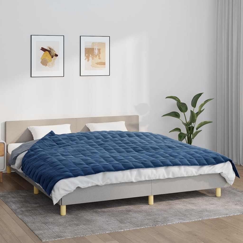 Revera Gewichtsdecke Blau 155 x 220 cm 11 kg Stoff