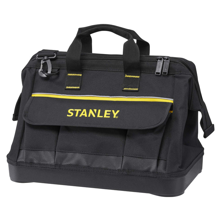Stanley Werkzeugtasche (44,7 x 27,5 x 23,5 cm, robuster Kunststoffboden, verstärkte Ecken, stabiles
