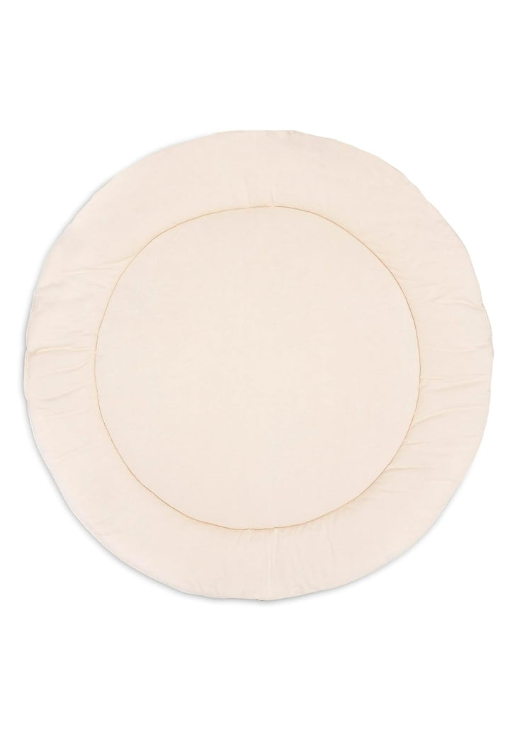 Jollein Krabbeldecke für Baby - Boucle, Naturel - Laufgittereinlage - Ø 95cm - Spieldecke Baby - Cre