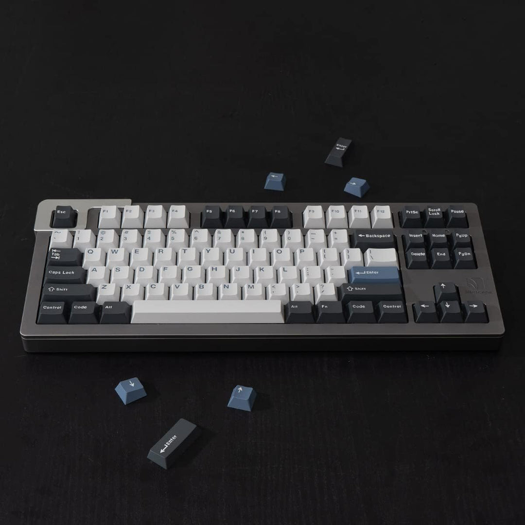 Sumgsn Keycaps 169 Keys Double Shot ANSI/ISO Layout Cherry Profile Arctic Keycap for Cherry MX Switc
