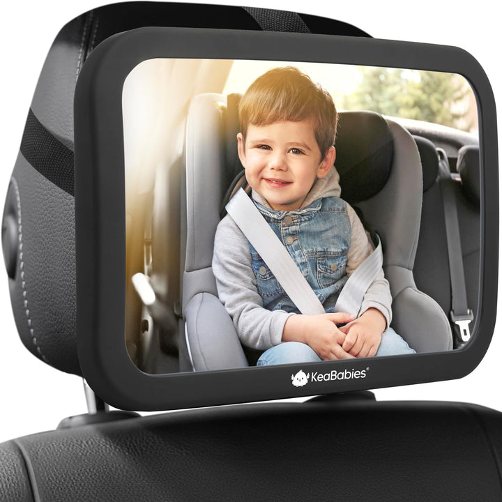 360°Autospiegel Baby Rücksitz - Grosser Bruchsicherer Rücksitzspiegel Baby, Sicherheitsspiegel Auto