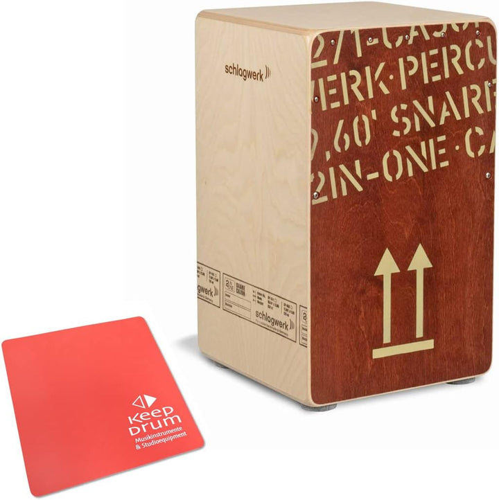 Schlagwerk CP404 Red Cajon + keepdrum Sitzpad Rot