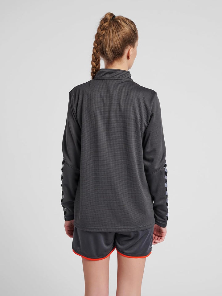 hummel Damen Hmlauthentic Half Zip Sweatshirt Woman Sweatshirt XS Asphalt, XS Asphalt