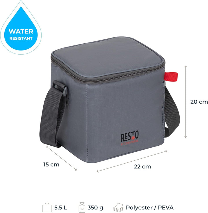 RESTO Bequeme Faltbare Kühltasche 5,5 L, 11L, 23L, 30L – Lunchbox für Damen & Herren, Getränke & Spe
