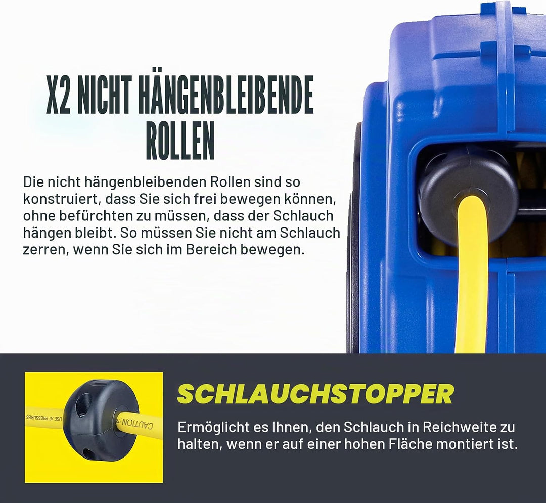 Goodyear retractable air compressor/wasserschlauchtrommel, max. 300psi (3/8 „x 65 ft) hybrid polymer