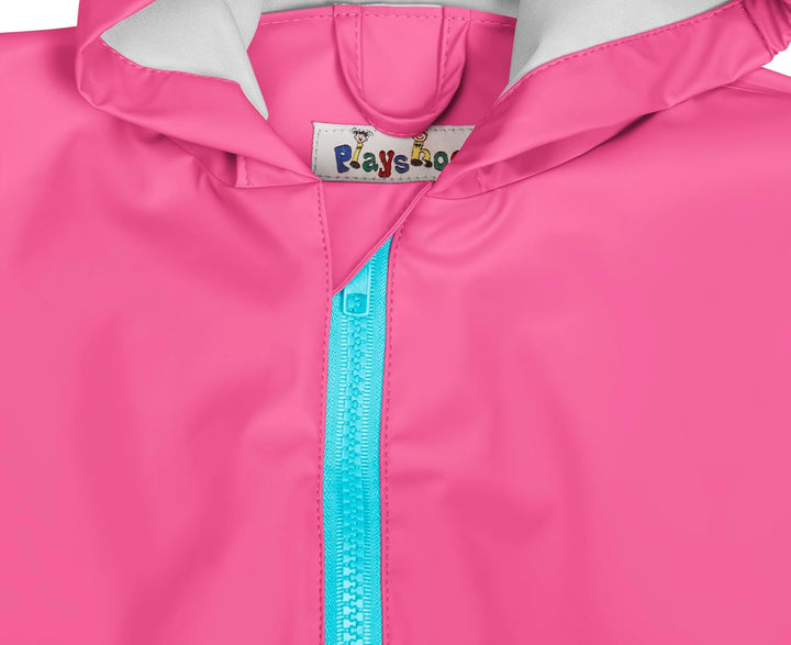 Playshoes Unisex Kinder Regen-Overall Matschanzug Regenbekleidung 92 Rosa, 92 Rosa
