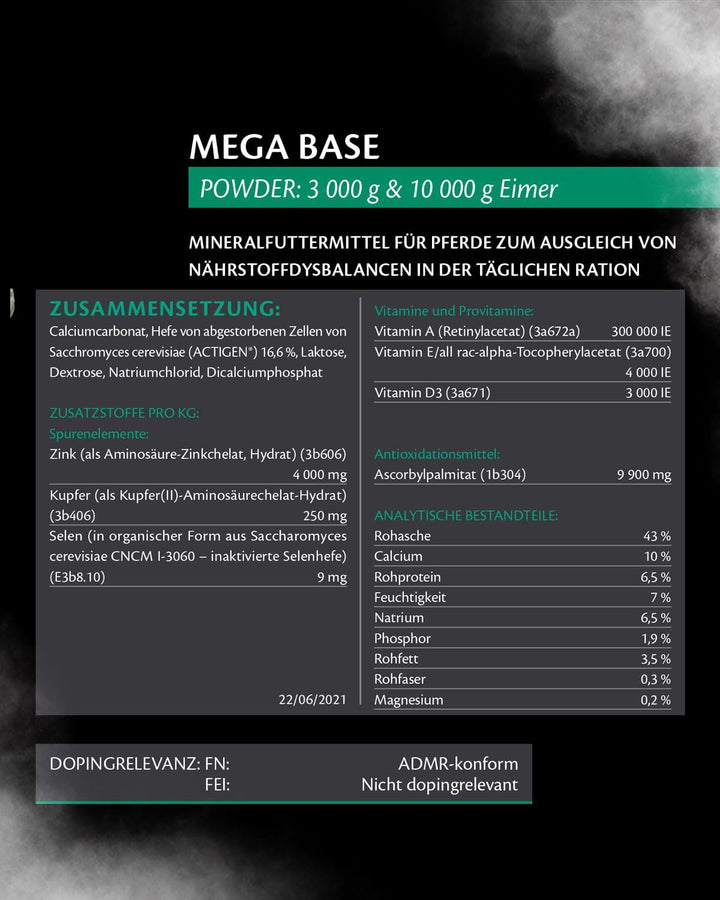 Equistro Mega Base 3 kg 3 kg (1er Pack), 3 kg (1er Pack)