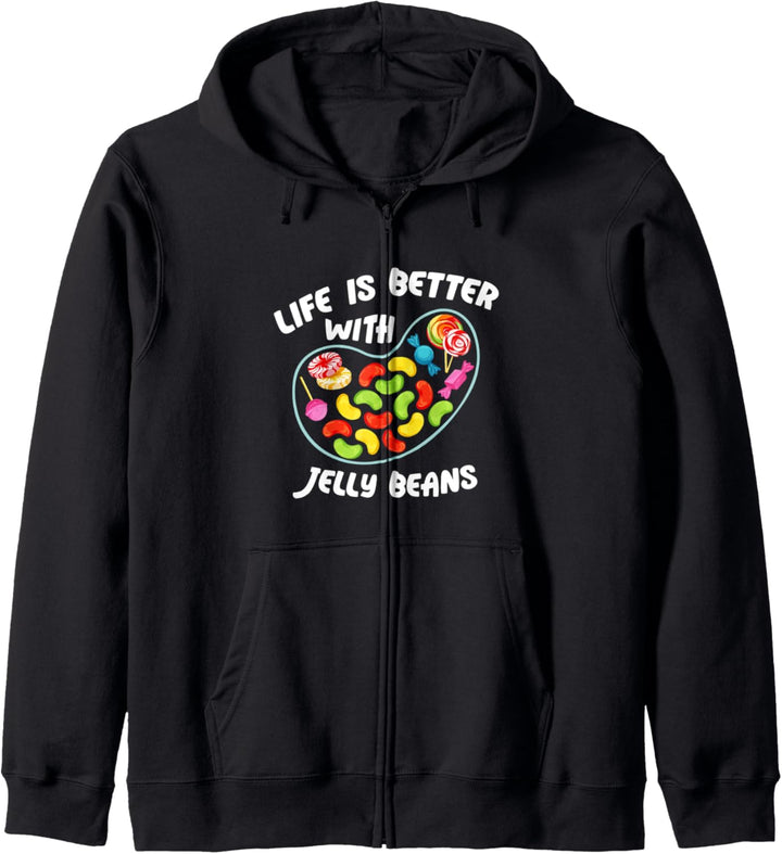 Life Better Jelly Bean Candy Fruity Juicy Bean Day Kapuzenjacke
