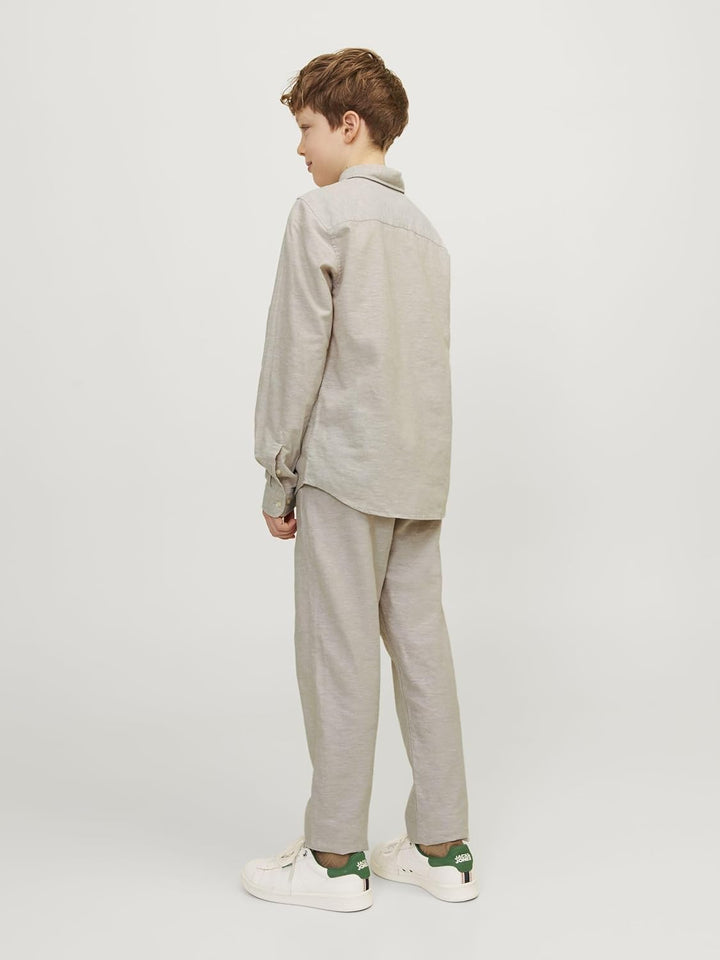 JACK & JONES Boy Oberhemd Oberhemd Junior 128 Crockery, 128 Crockery