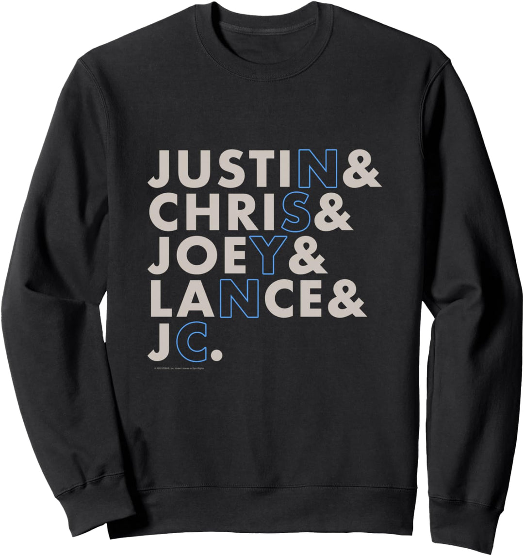 NSYNC Offizieller Namenstapel Sweatshirt