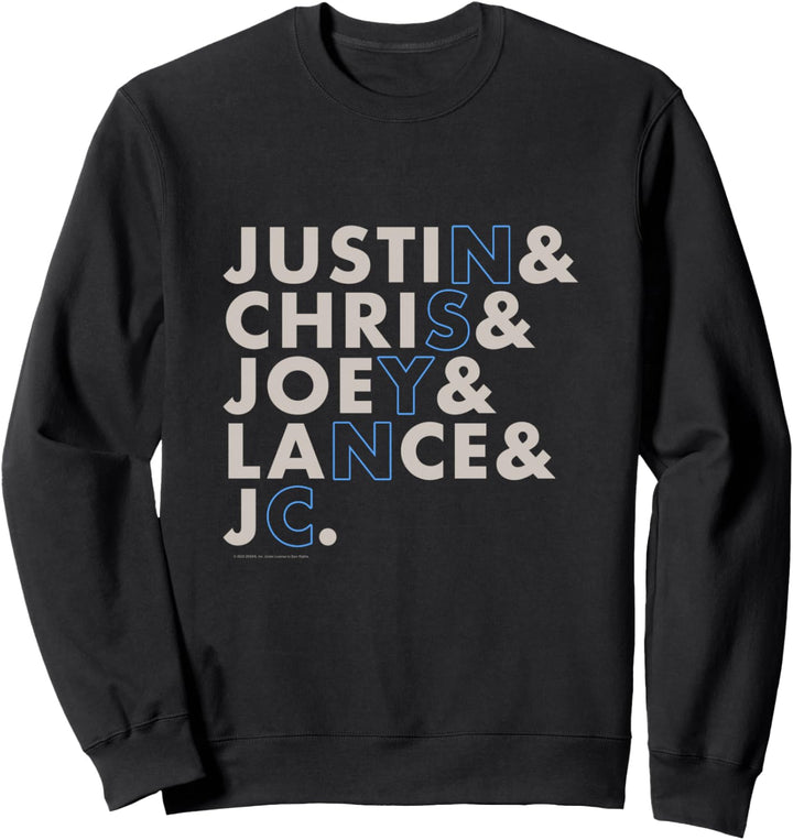 NSYNC Offizieller Namenstapel Sweatshirt