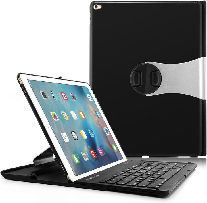 Procase US-English Keyboard Case for iPad Pro 12.9" 2017/2015 (2nd / 1st Gen), 360 Degree Rotation,