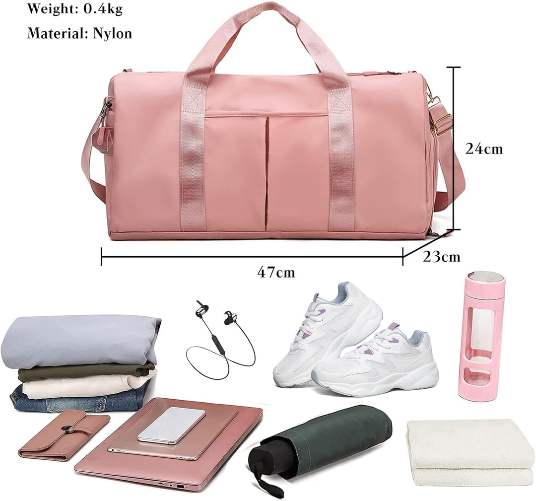 CORIOS Nylon Reisetaschen Duffle Bag Sporttasche Fitnesstasche Schwimmtasche für Herren/Damen Faltba